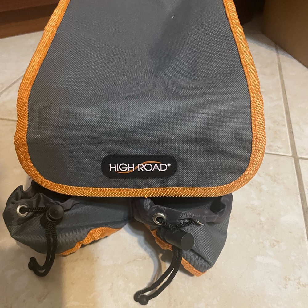 High Road Gray and Orange Car Organizer